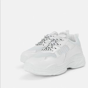 Missguided white chunky sneaker